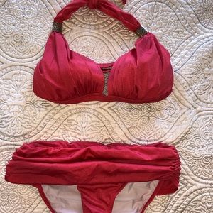 Venus swim suit top is a “C cup” & bottom 6